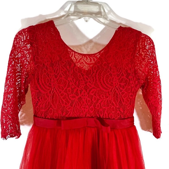 Girl’s Red Formal Dress - Picture 8 of 12